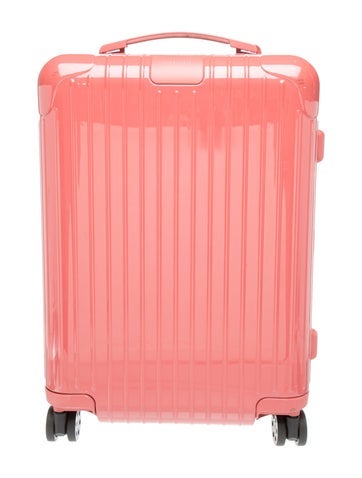 Pre-owned Rimowa Hard-shelled Roller Suitcase In Pink