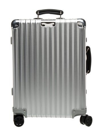 Pre-owned Rimowa Silver Aluminium Carry On Suitcase In Multi