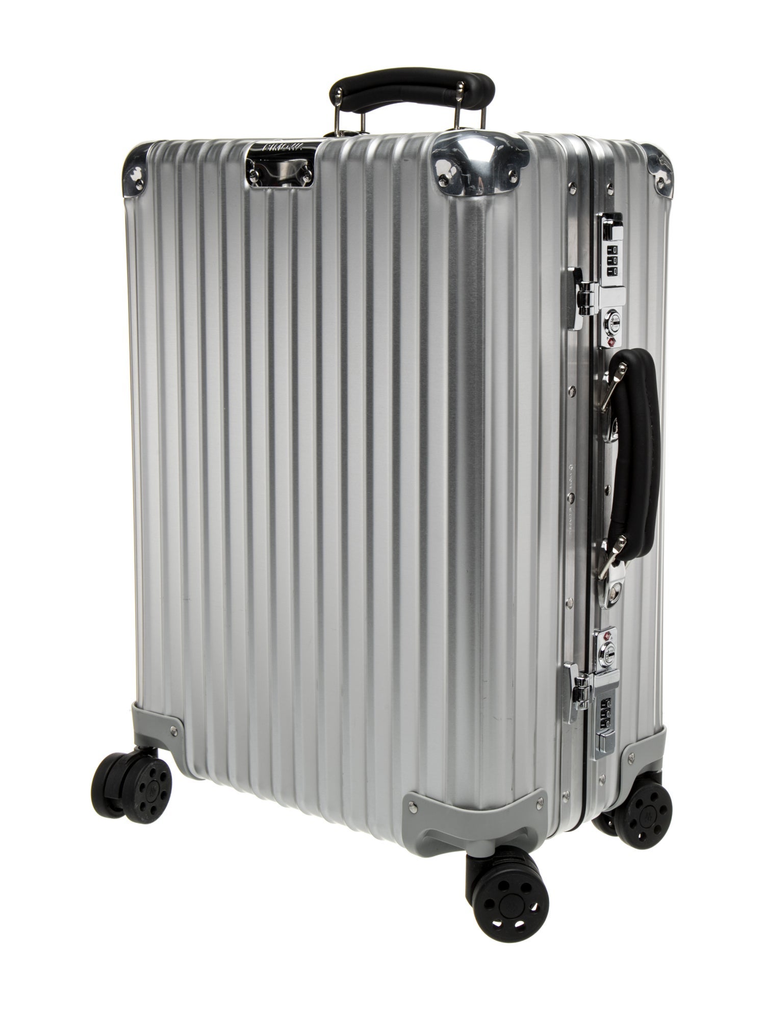 Rimowa Silver Aluminium Carry On Suitcase