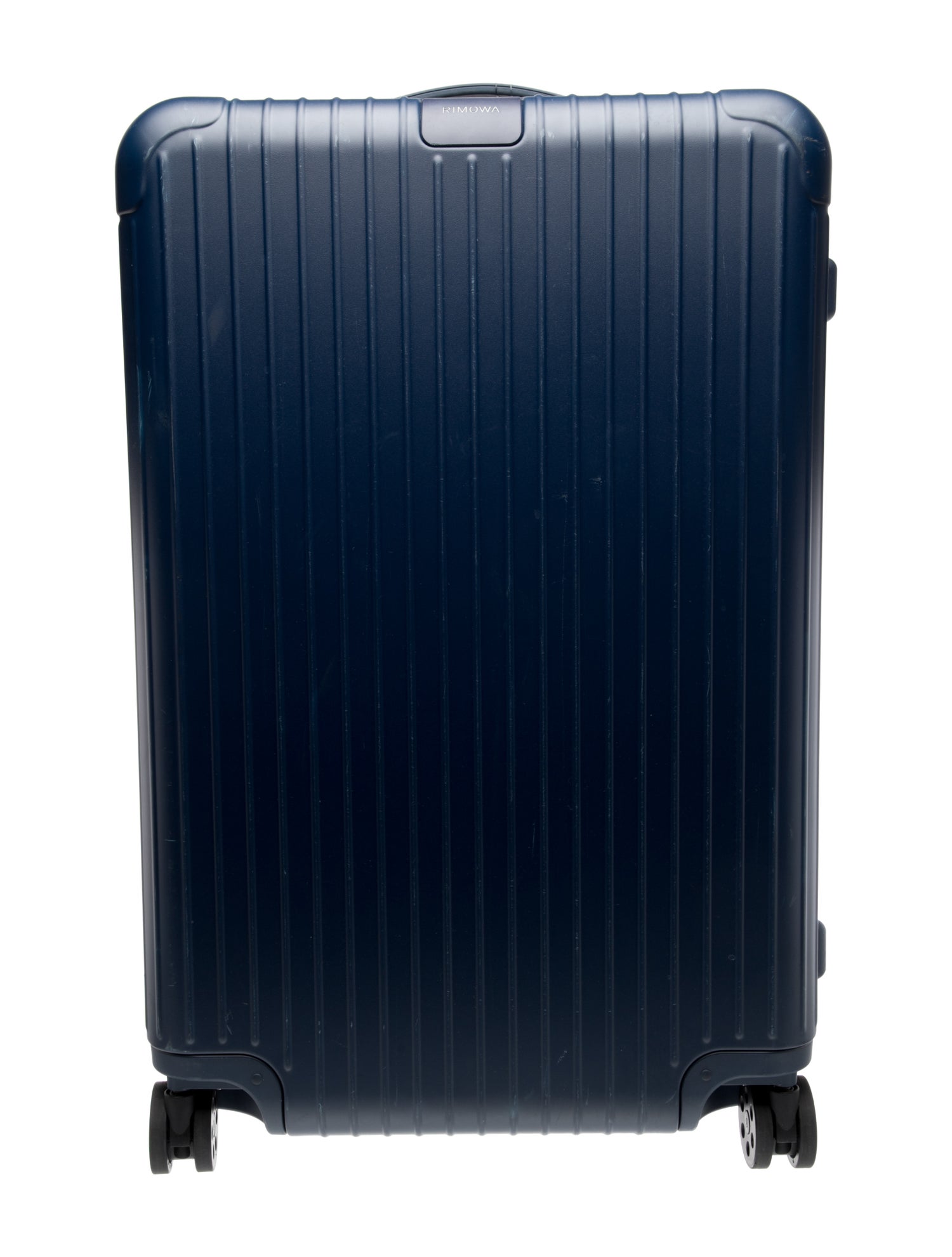 Rimowa Blue rolling suitcase