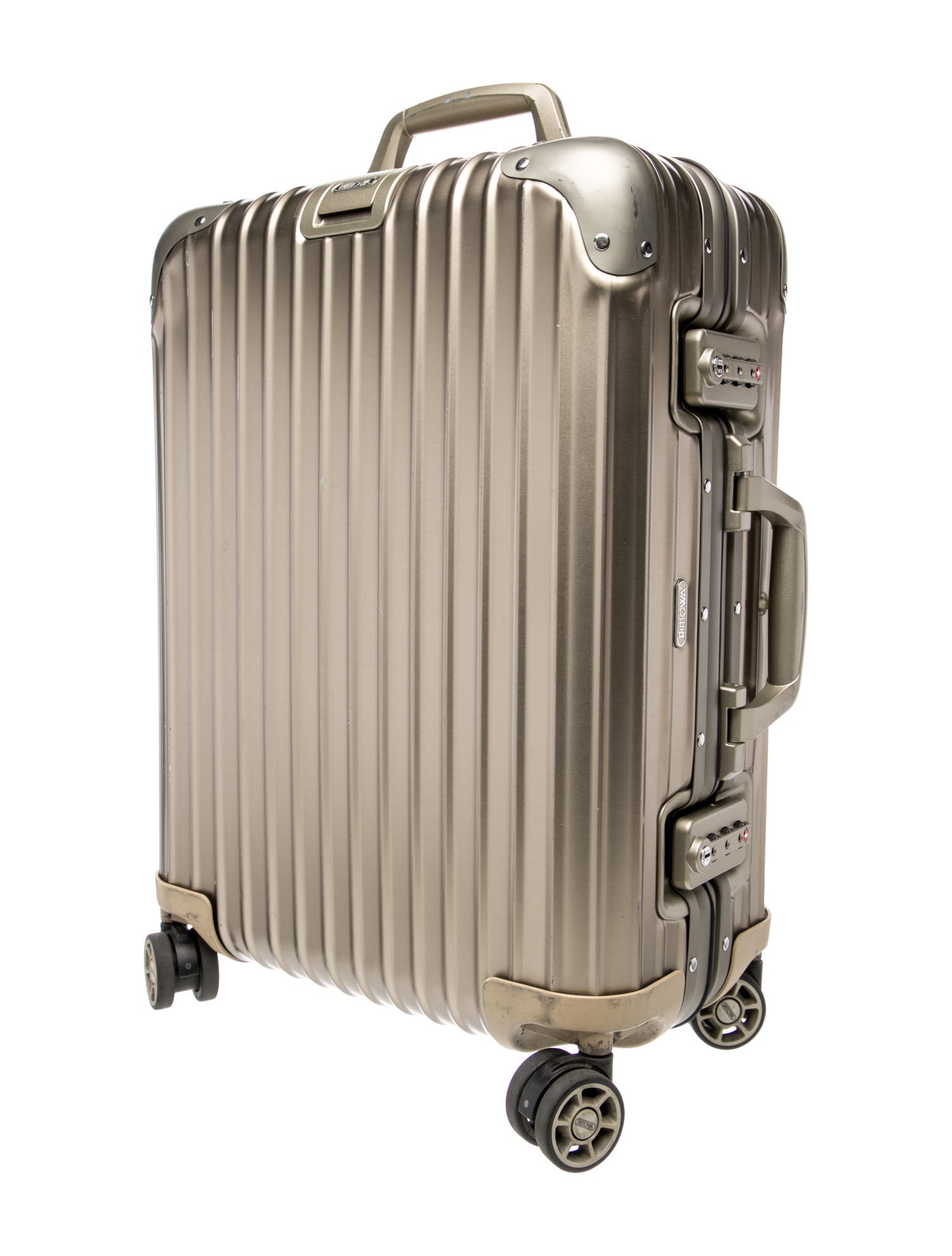 Rimowa Aluminum Original Cabin Small - Gold Crossbody Bags