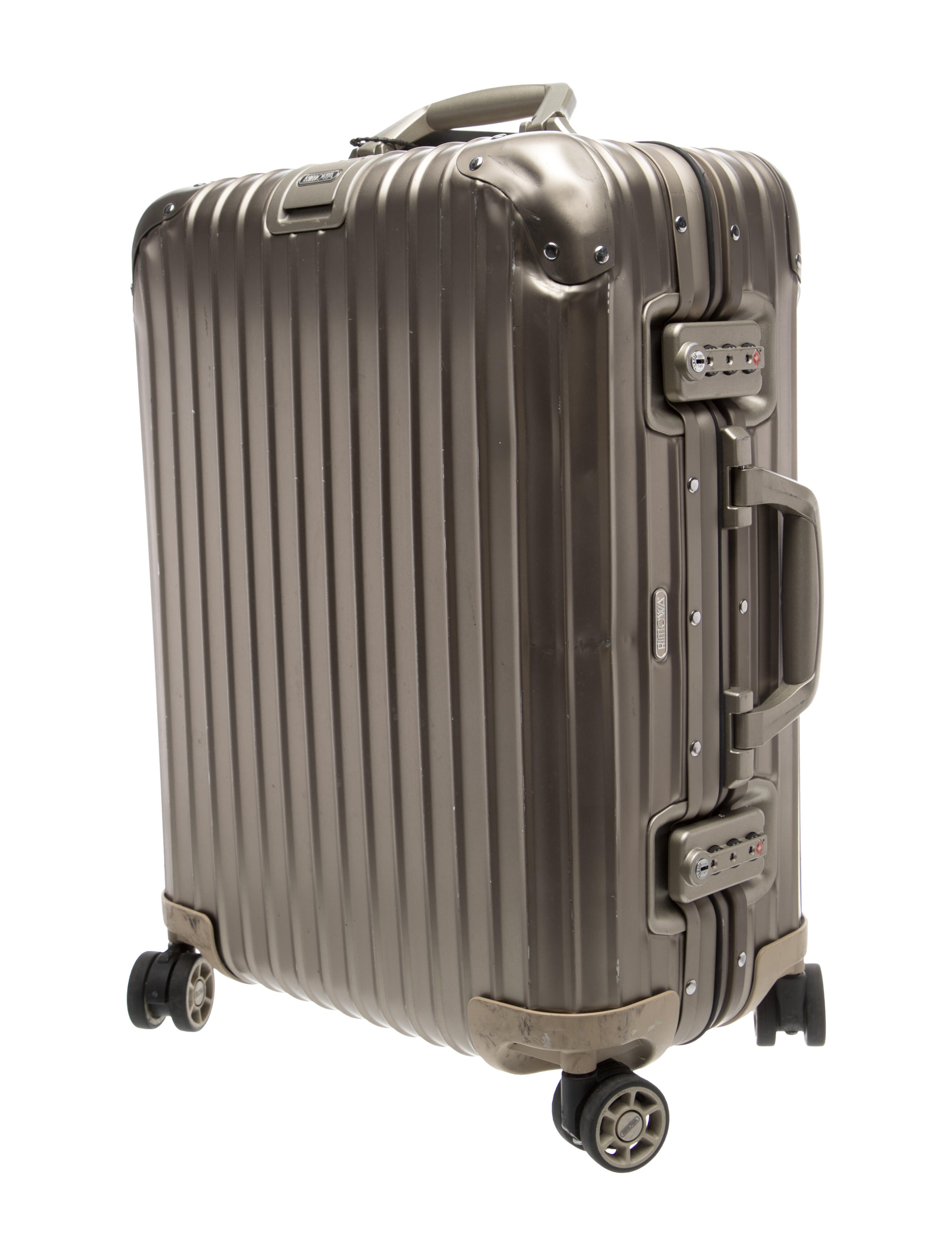 Rimowa Gold Hard Anodized Aluminum Rimowa Carry-on Luggage - Gold