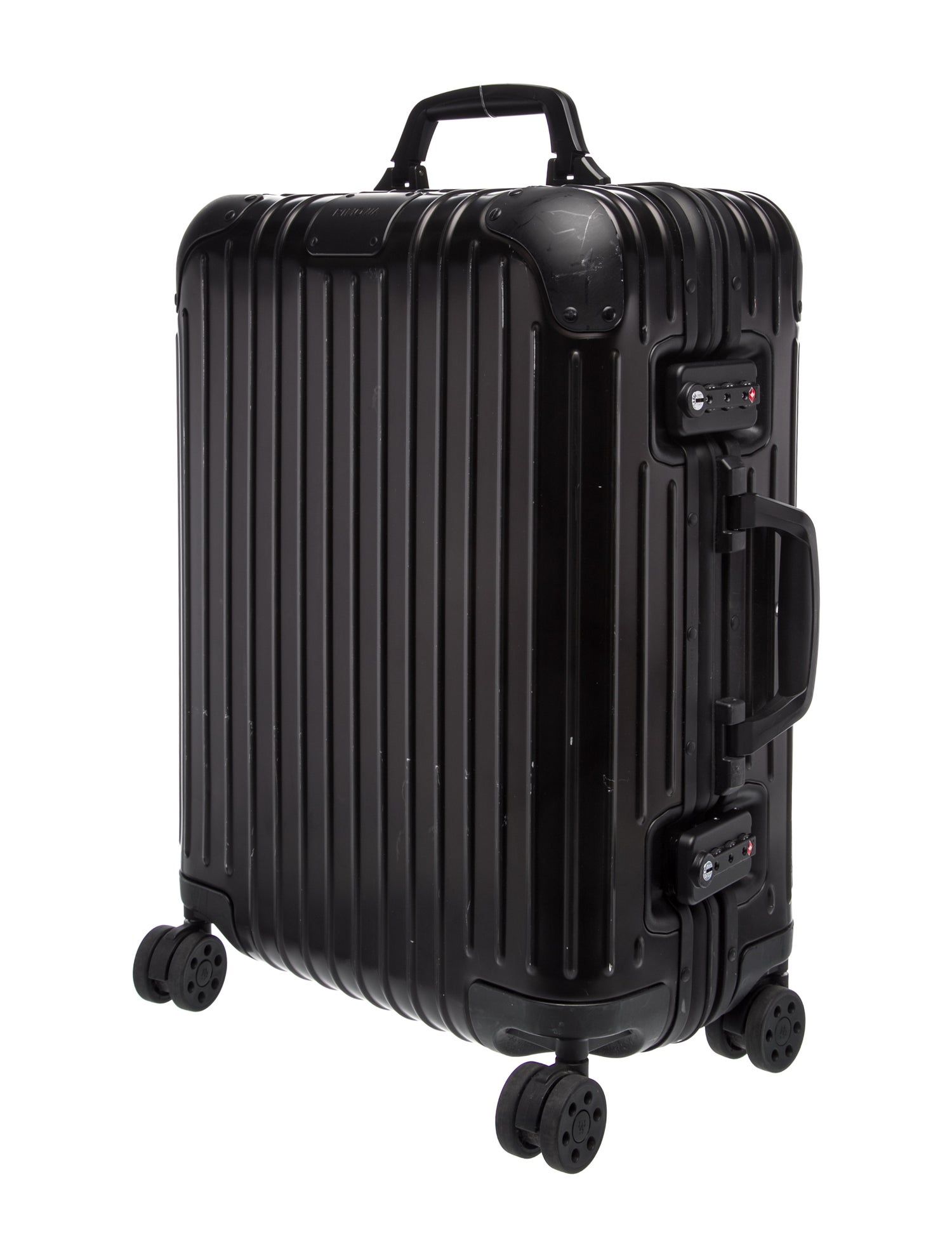 Rimowa Black Hard-Anodized Aluminum Carry on