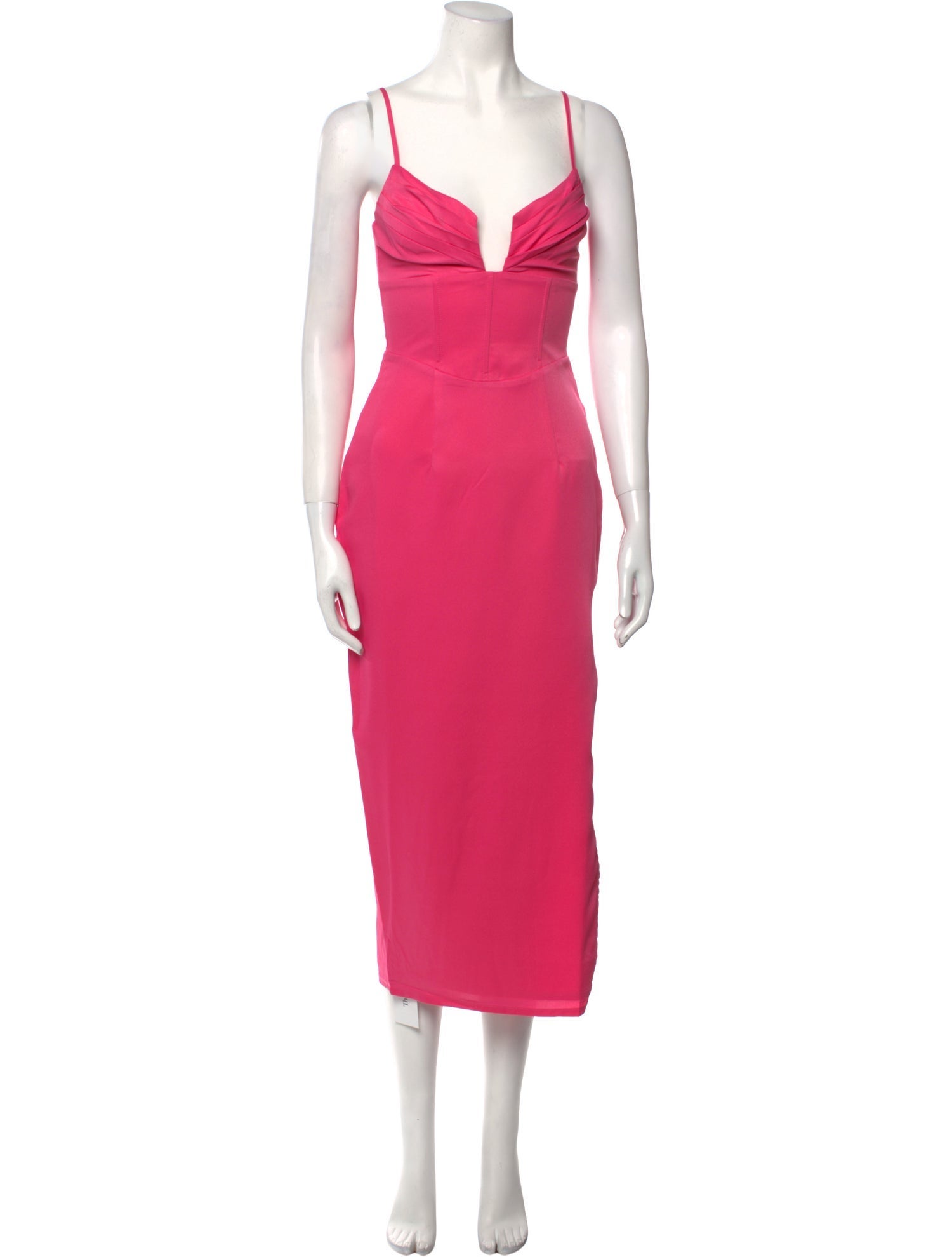 Runaway The Label Plunge Neckline Long Dress