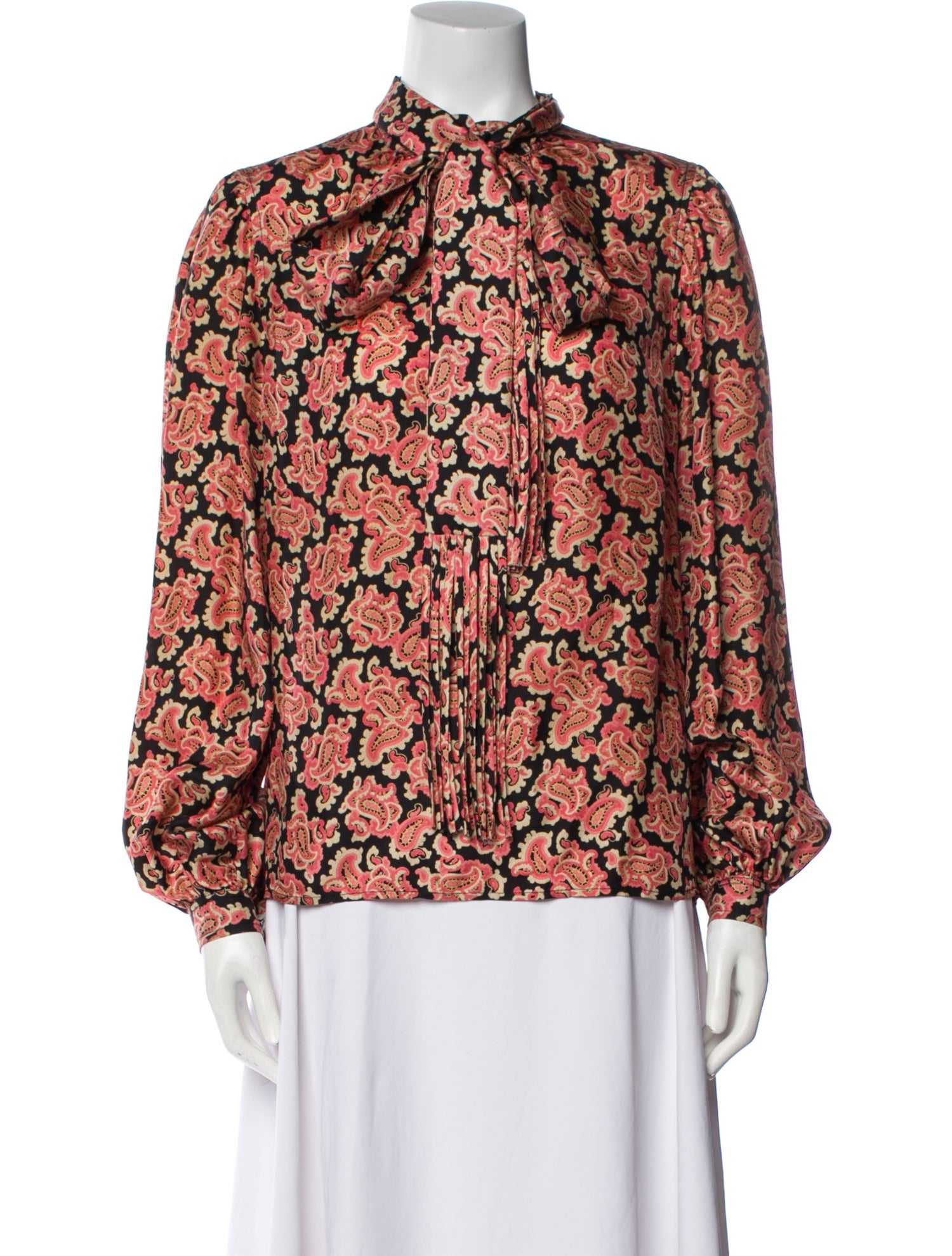 Runway Marc Jacobs Silk Floral Print Blouse
