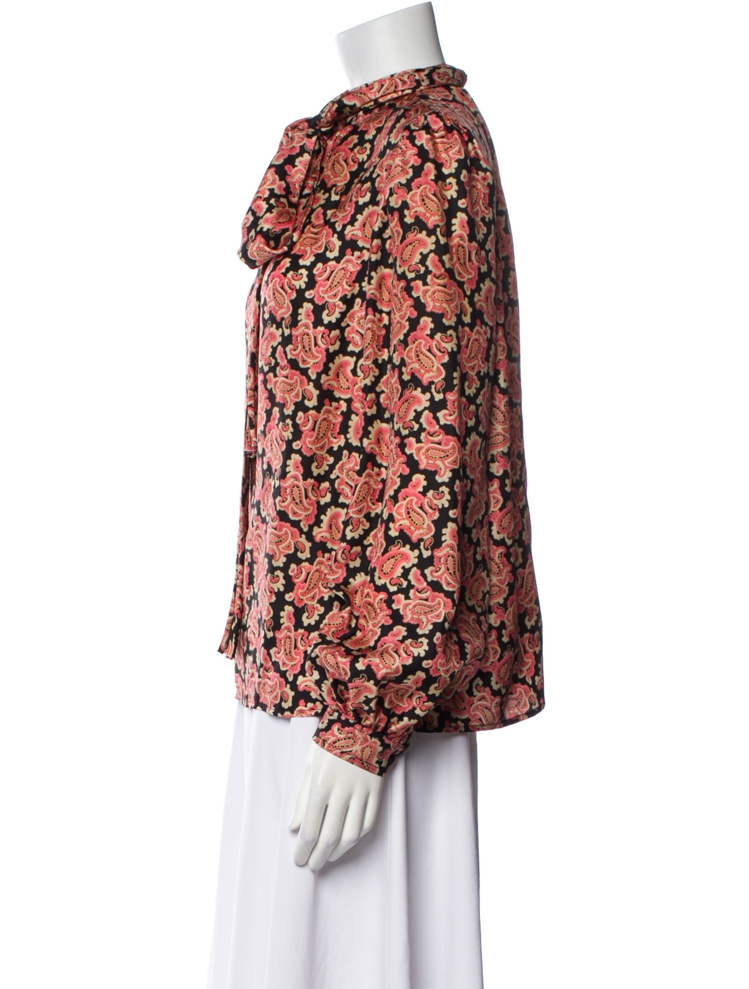 Runway Marc Jacobs Silk Floral Print Blouse