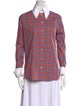 Runway Marc Jacobs Plaid Print Long Sleeve Button-Up Top