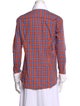 Runway Marc Jacobs Plaid Print Long Sleeve Button-Up Top