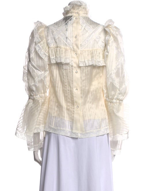 Runway Marc Jacobs Silk Mock Neck Blouse