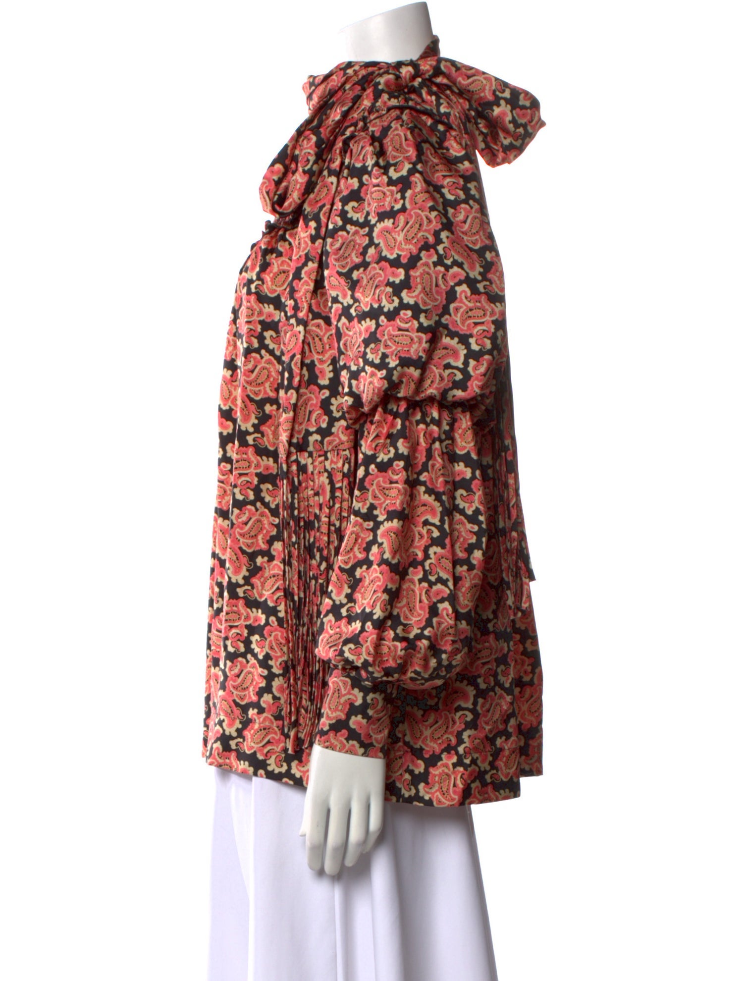 Runway Marc Jacobs Silk Floral Print Blouse