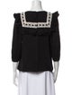 Runway Marc Jacobs Square Neckline Three-Quarter Sleeve Blouse