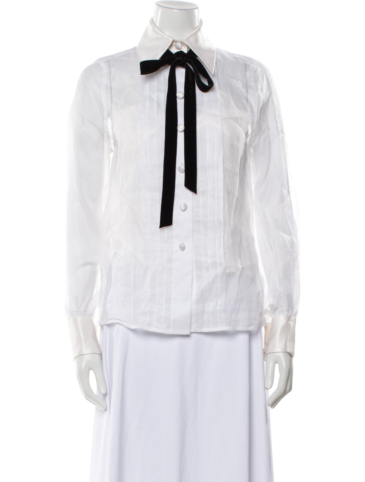 Runway Marc Jacobs Long Sleeve Button-Up Top