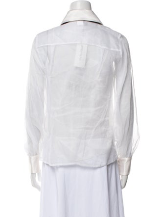 Runway Marc Jacobs Long Sleeve Button-Up Top