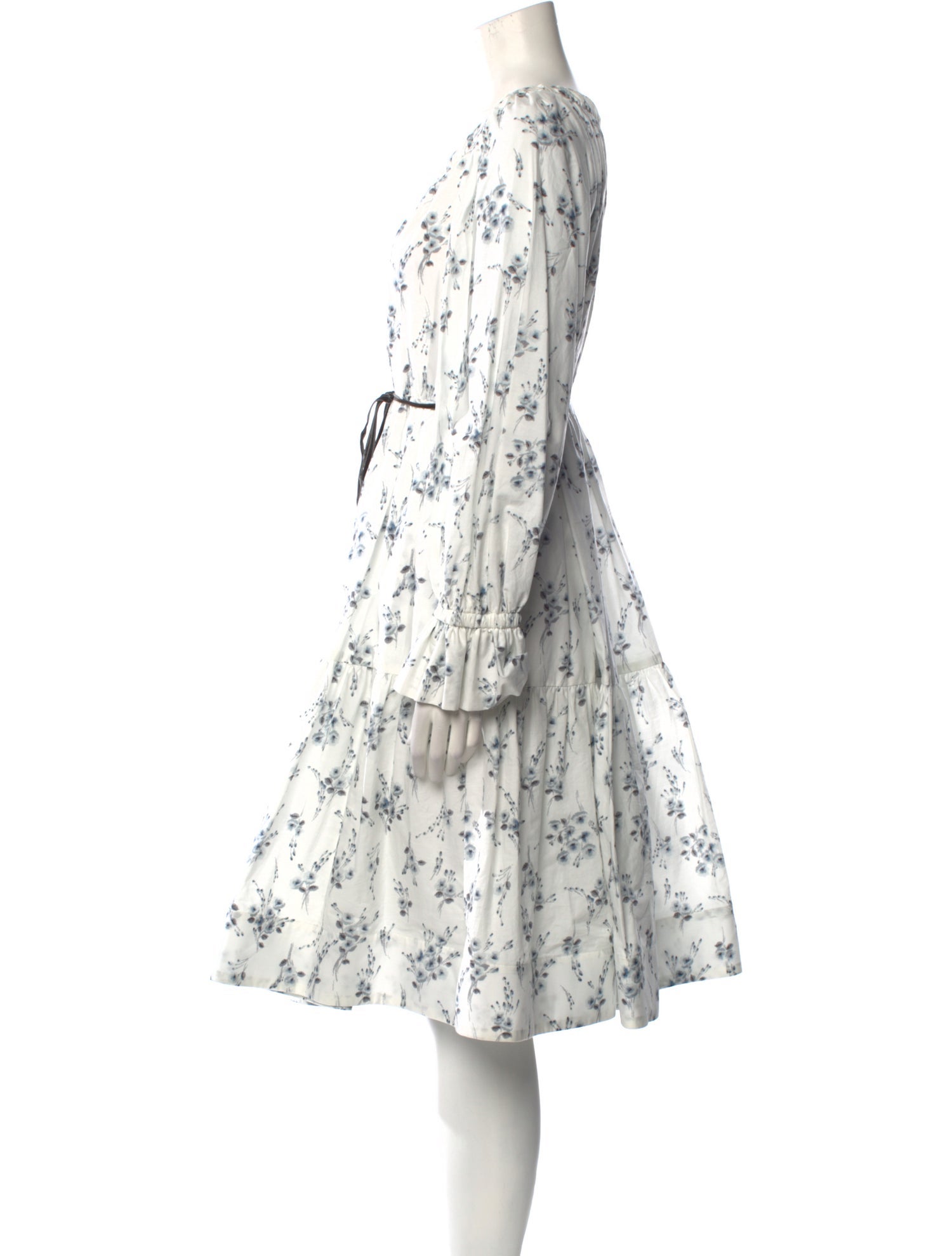 Runway Marc Jacobs Floral Print Knee-Length Dress