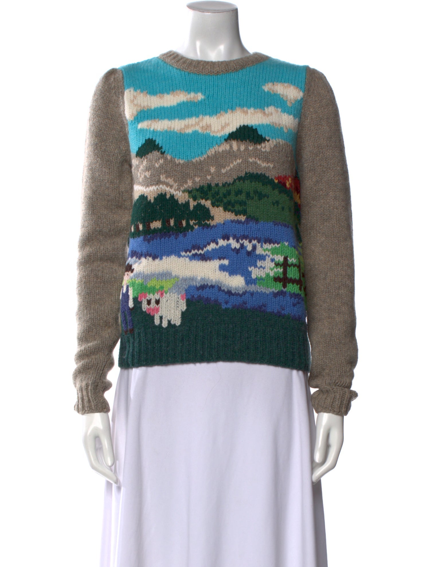 Runway Marc Jacobs Wool Printed Sweater