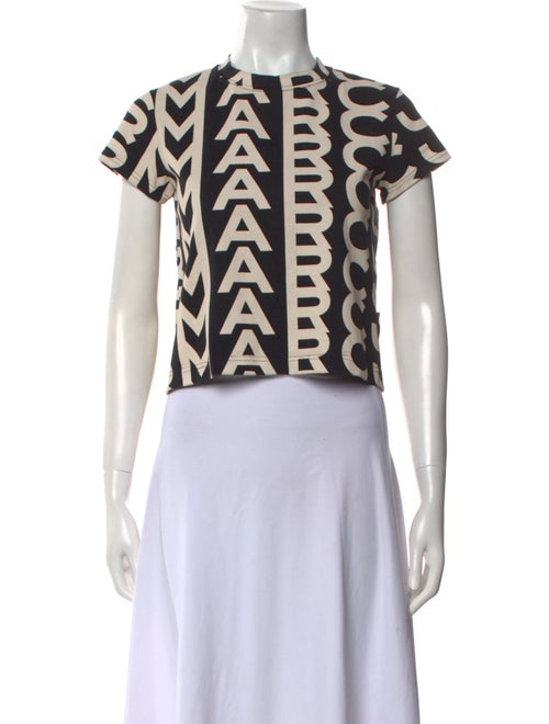 Runway Marc Jacobs Printed Mock Neck Crop Top