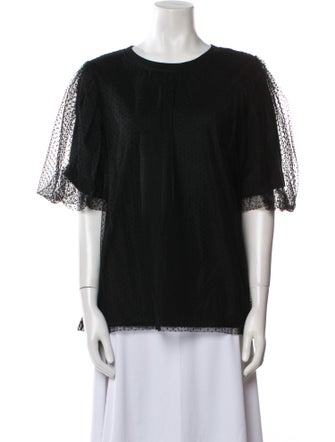 Runway Marc Jacobs Crew Neck Short Sleeve Blouse