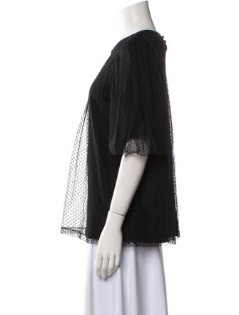 Runway Marc Jacobs Crew Neck Short Sleeve Blouse