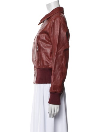 Runway Marc Jacobs Lamb Leather Bomber Jacket