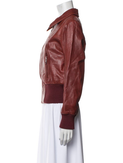 Runway Marc Jacobs Lamb Leather Bomber Jacket