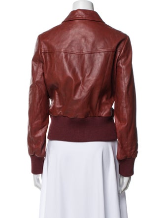 Runway Marc Jacobs Lamb Leather Bomber Jacket