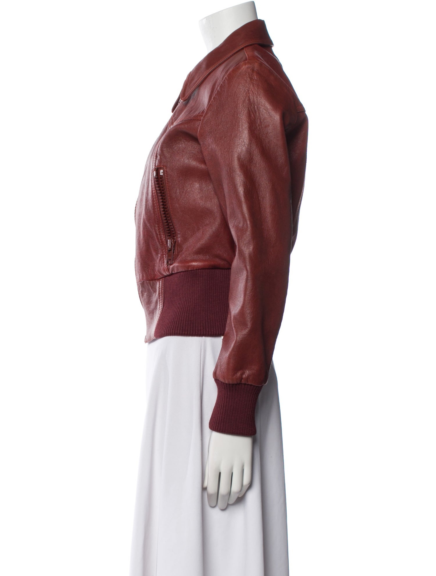 Runway Marc Jacobs Lamb Leather Bomber Jacket