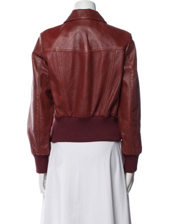 Runway Marc Jacobs Lamb Leather Bomber Jacket
