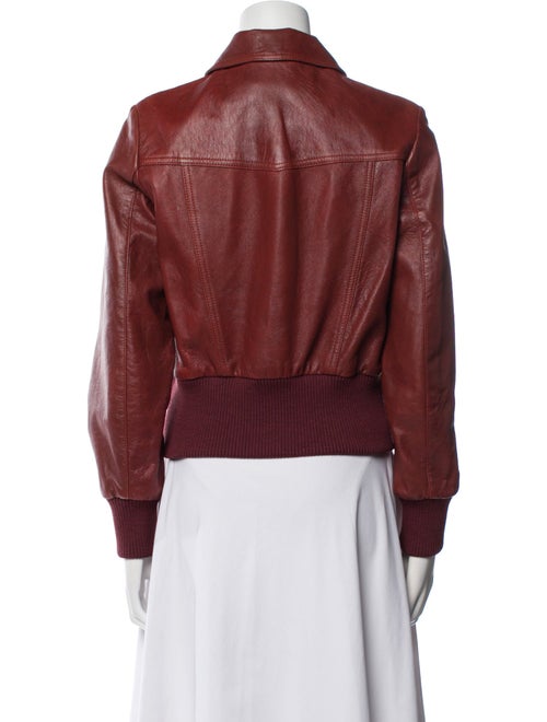 Runway Marc Jacobs Lamb Leather Bomber Jacket