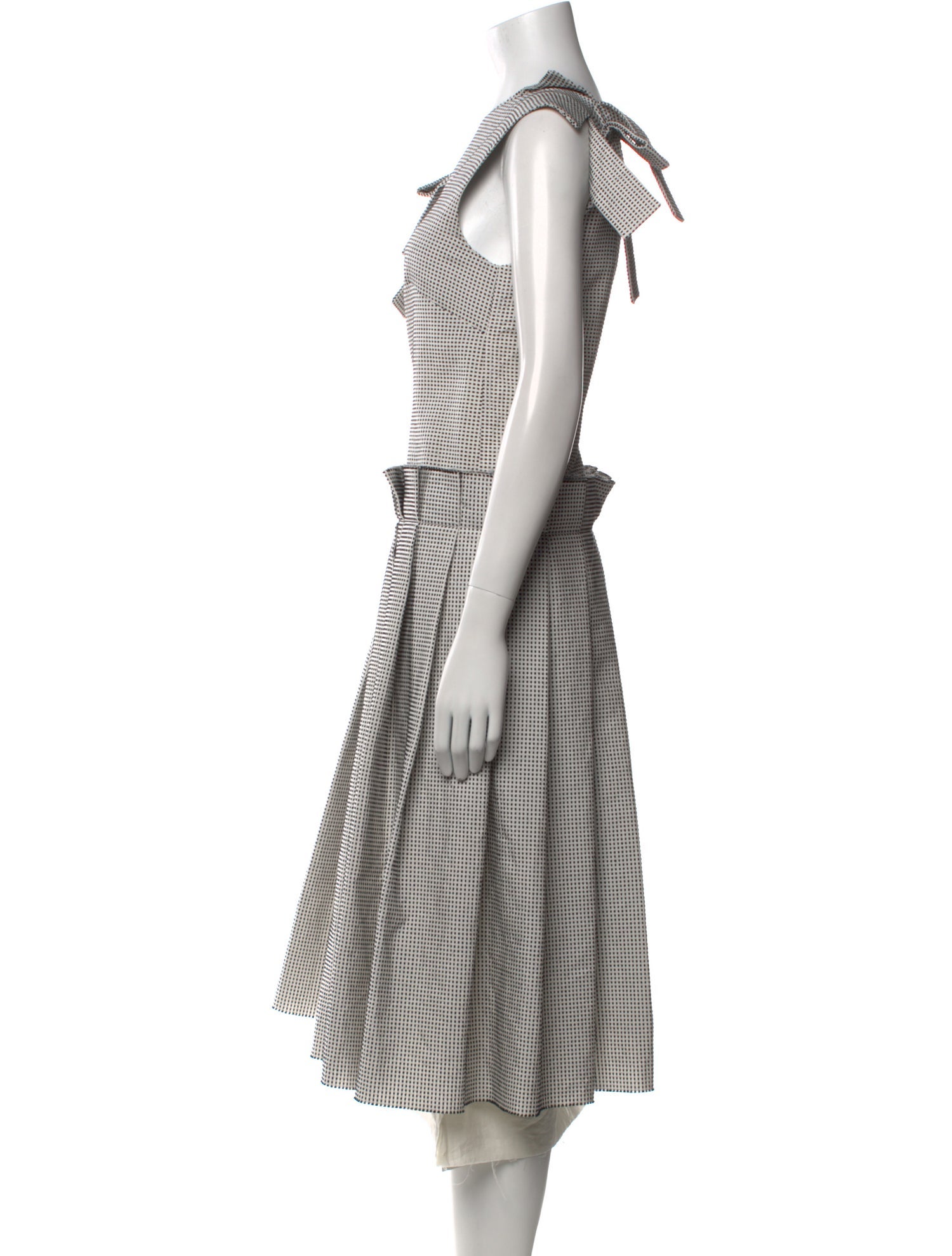 Roberts Wood Printed Midi Length Dress