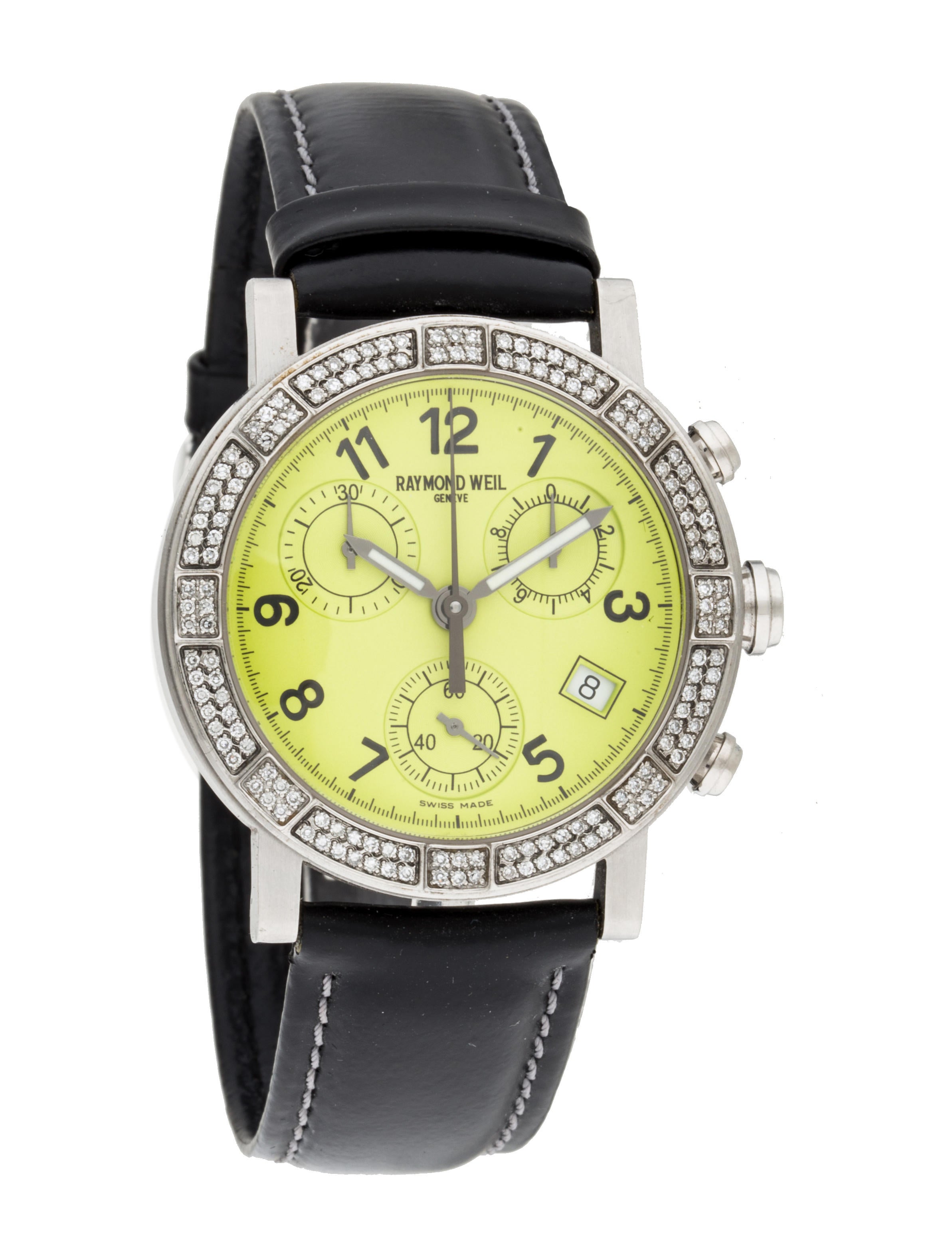 Raymond Weil Diamond Chronograph Watch - Strap - RYW20287 | The RealReal