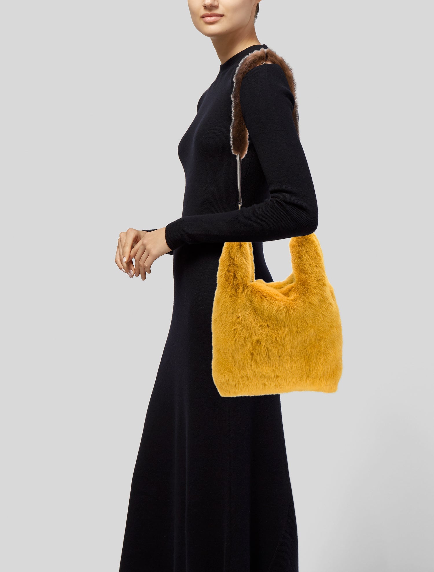 Simonetta Ravizza Fur Shoulder Bag