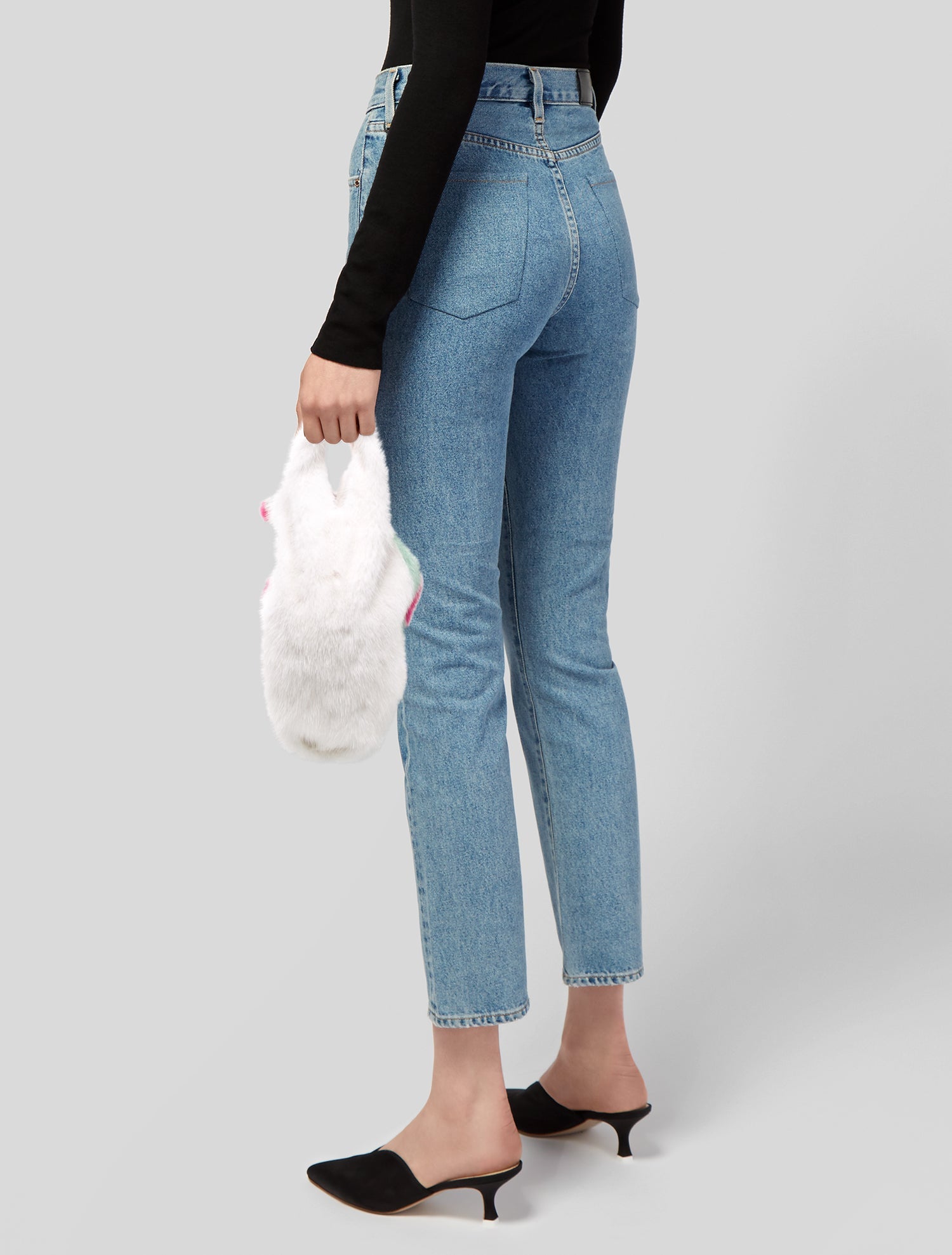 Simonetta Ravizza Mink Top Handle Bag w/ Tags