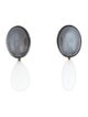 Sabbadini 18K Cat's Eye Moonstone & Moonstone Clip-On Earrings