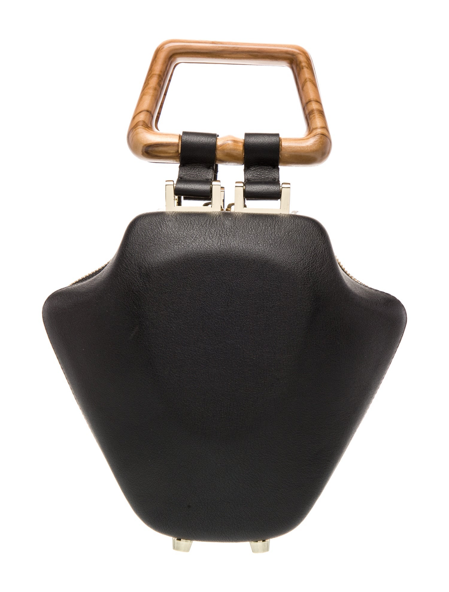 Sabry Marouf Leather Top Handle Bag