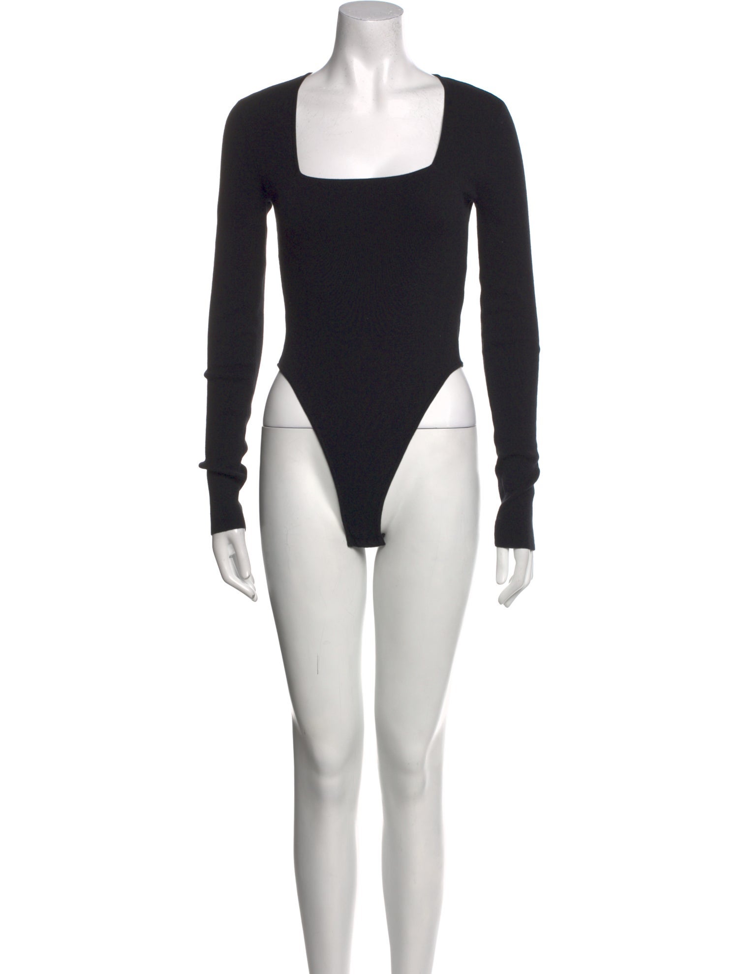 SALON 1884 Square Neckline Long Sleeve Bodysuit