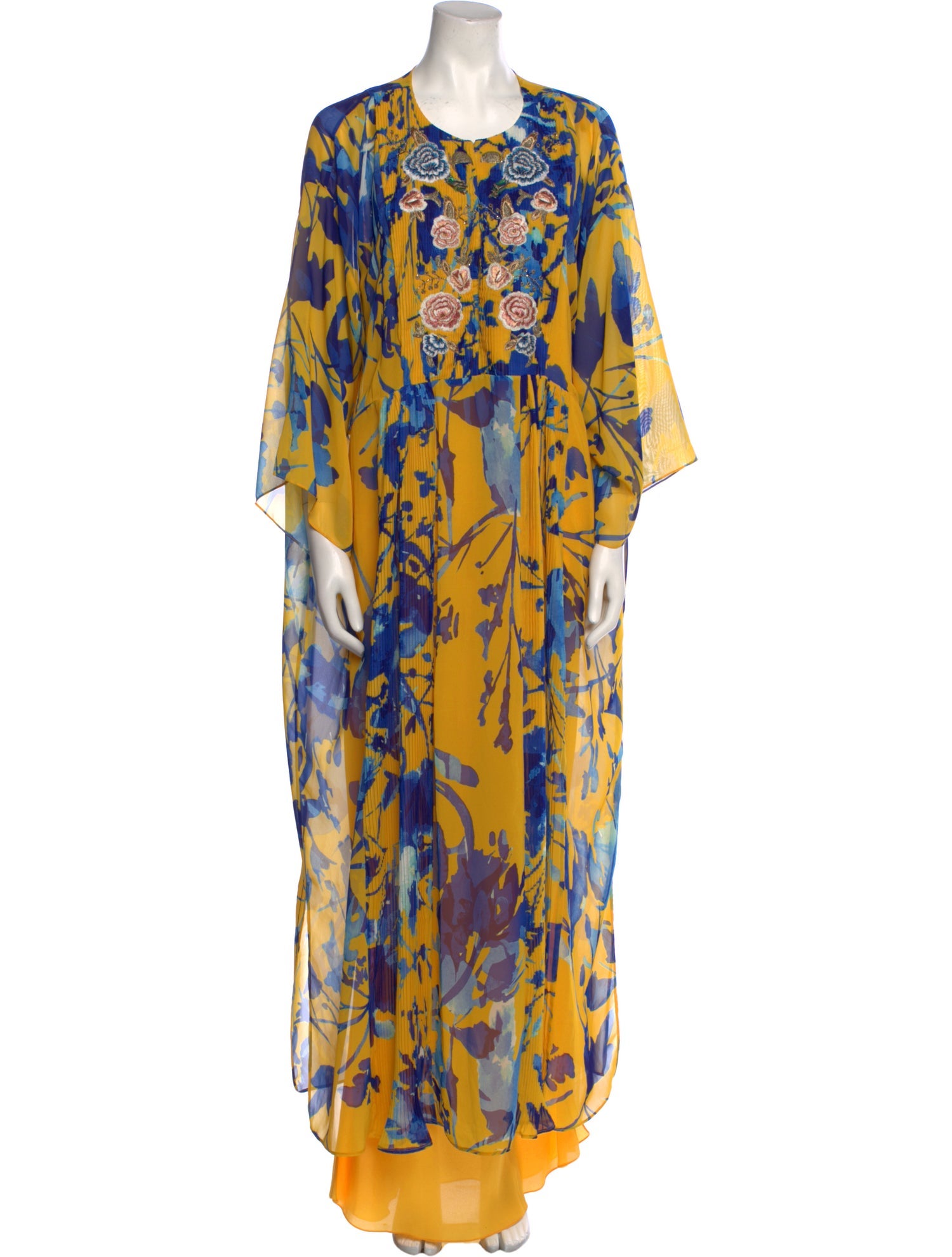 Sachin + Babi Noir Floral Print Long Dress