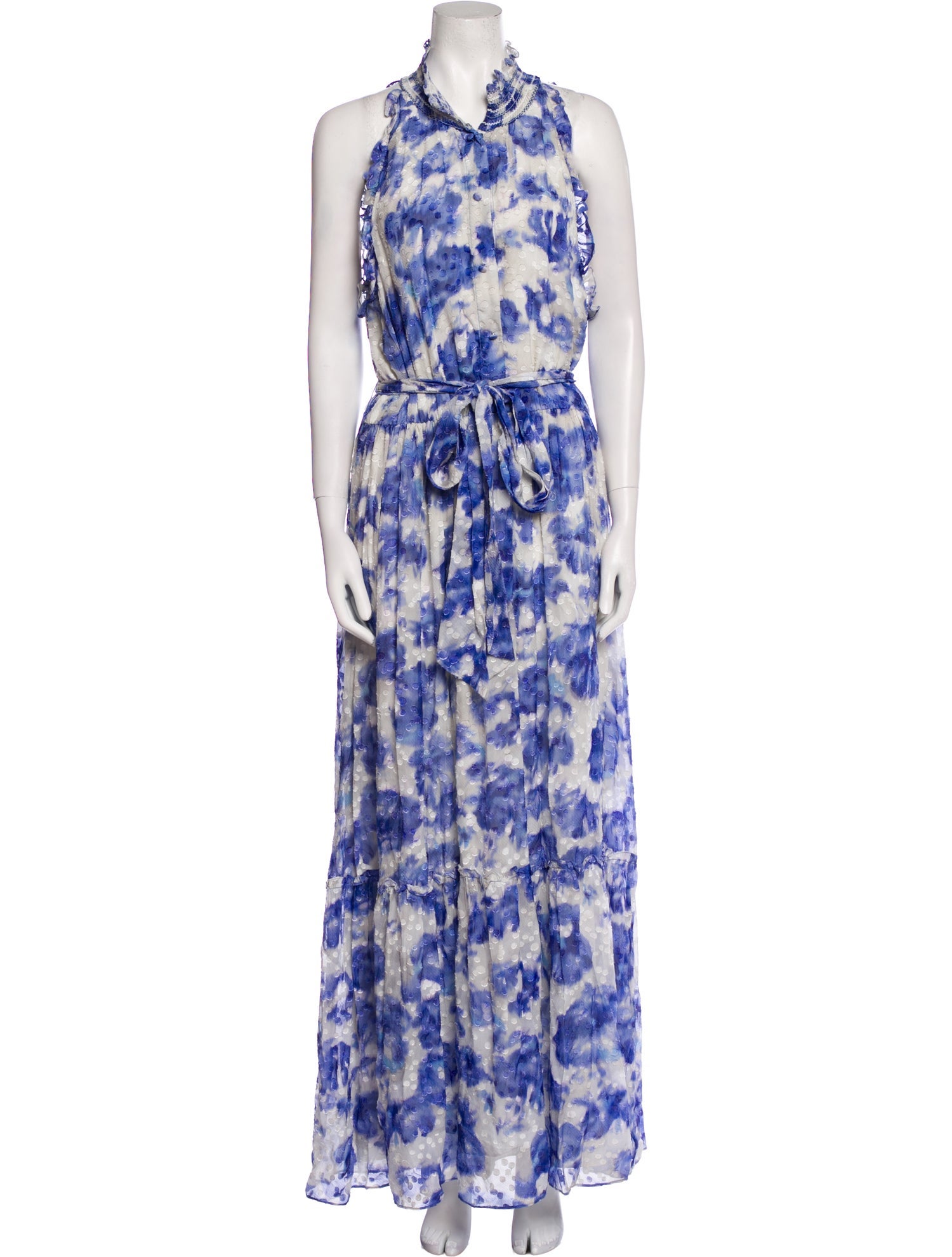 Sachin + Babi Noir Tie-Dye Print Long Dress