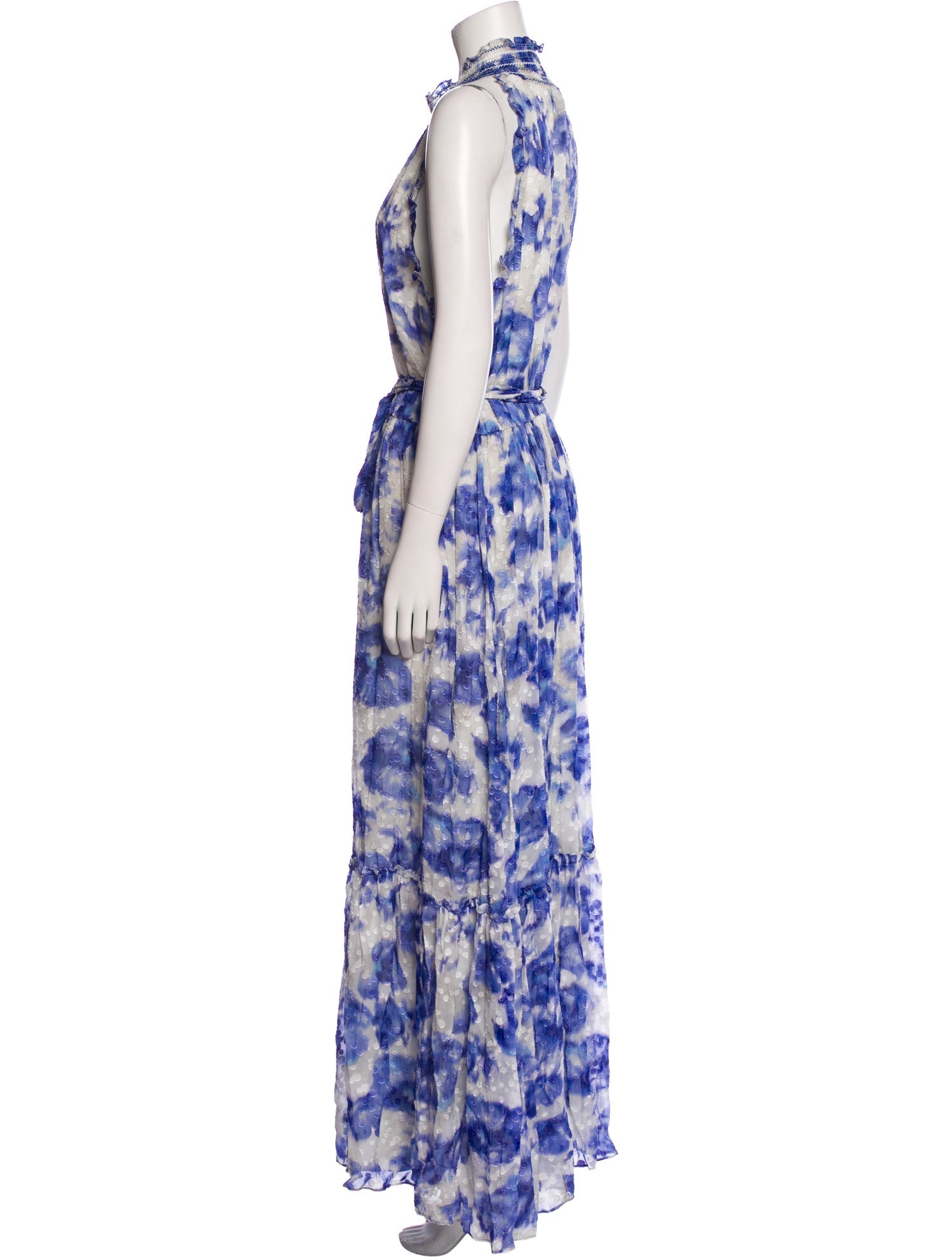 Sachin + Babi Noir Tie-Dye Print Long Dress