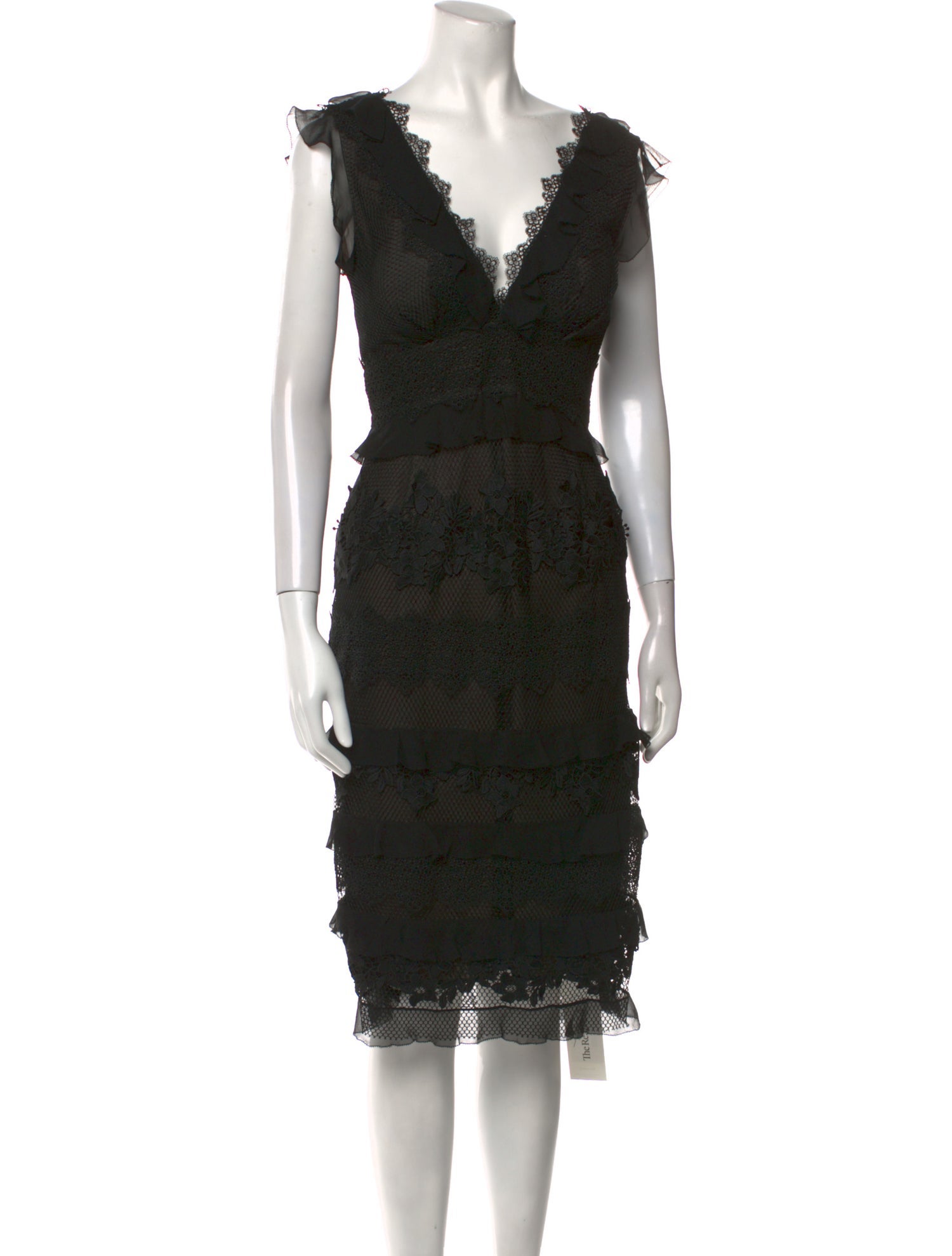 Sachin + Babi Noir Silk Midi Length Dress