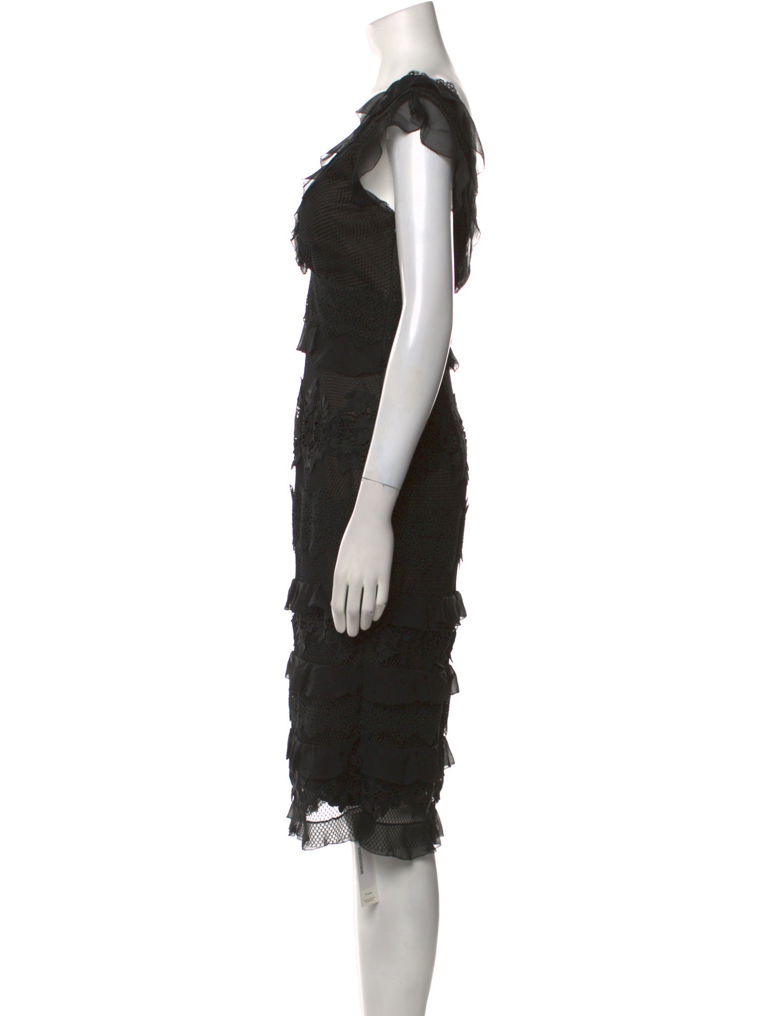 Sachin + Babi Noir Silk Midi Length Dress