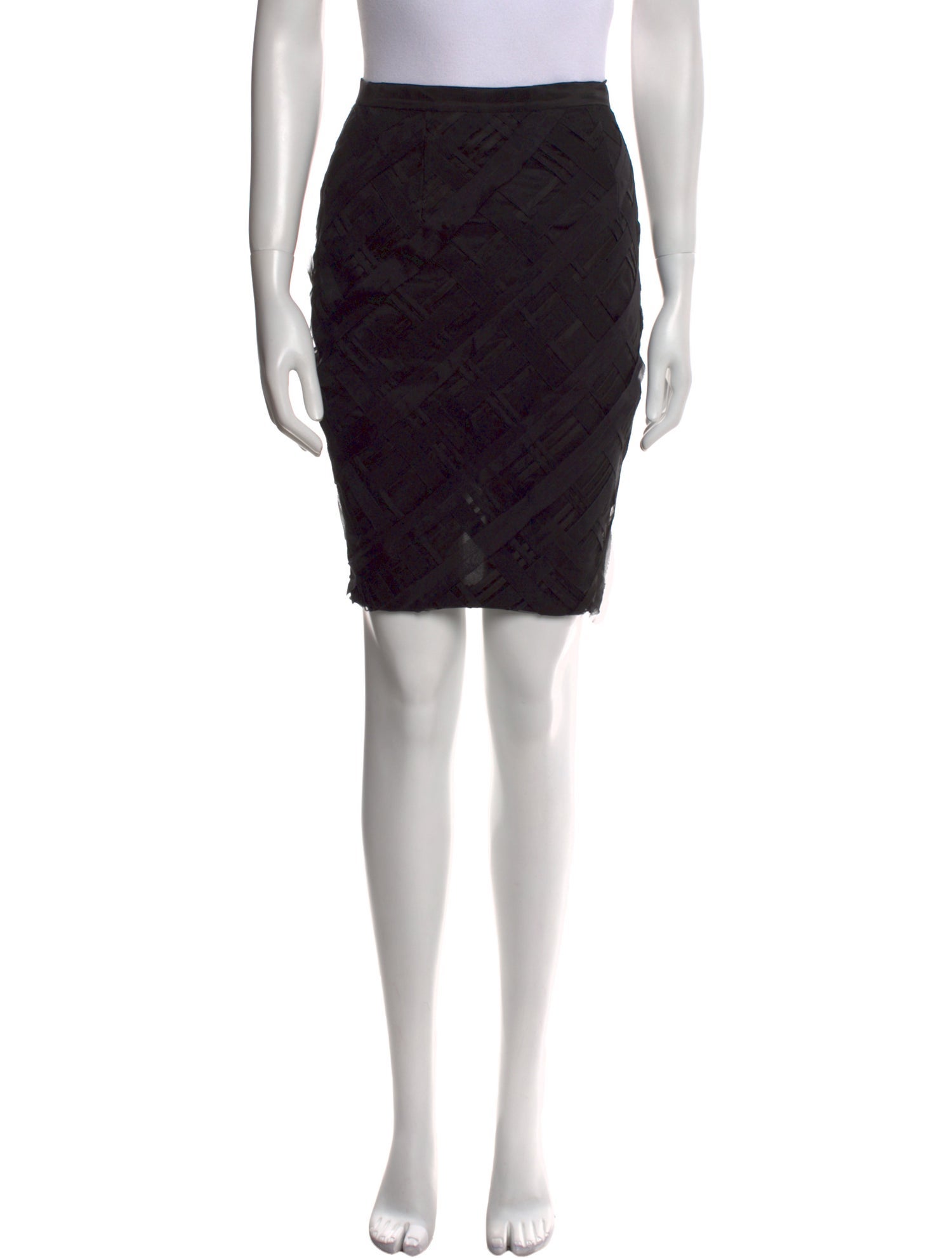 Sachin + Babi Noir Silk Knee-Length Skirt