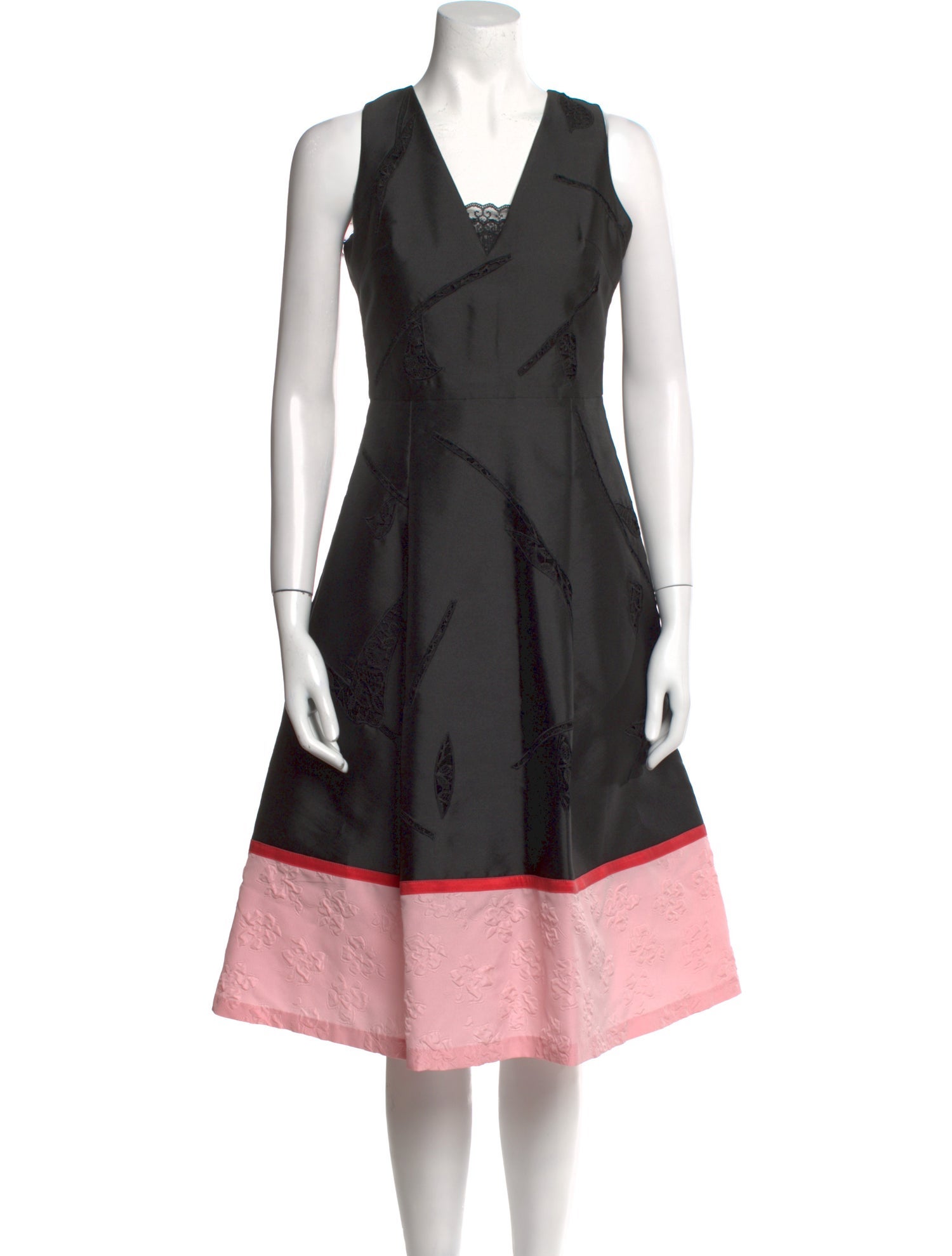 Sachin + Babi Noir V-Neck Midi Length Dress