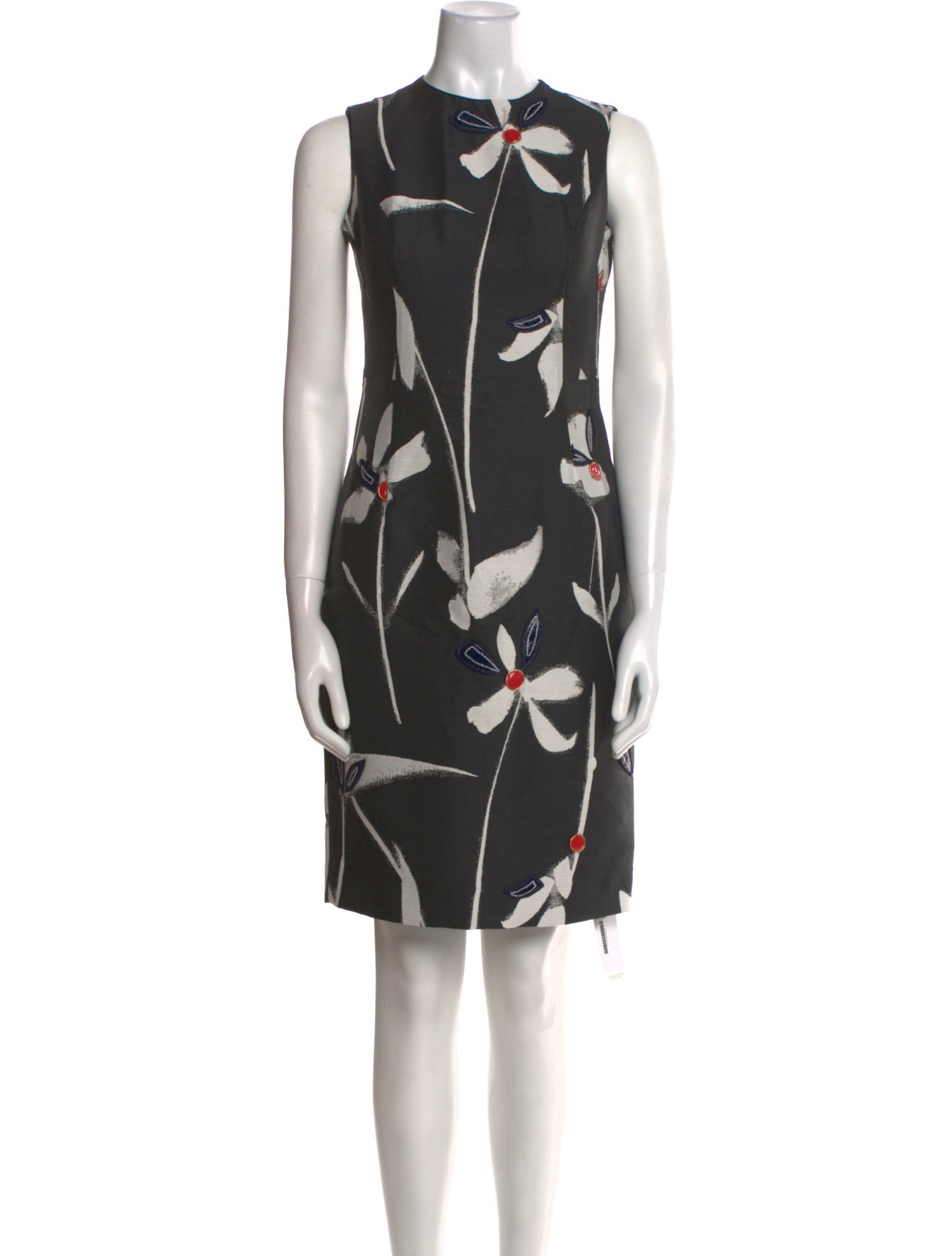 Sachin + Babi Noir Floral Print Knee-Length Dress
