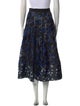 Sachin + Babi Noir Lace Pattern Midi Length Skirt