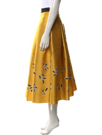 Sachin + Babi Noir Graphic Print Midi Length Skirt