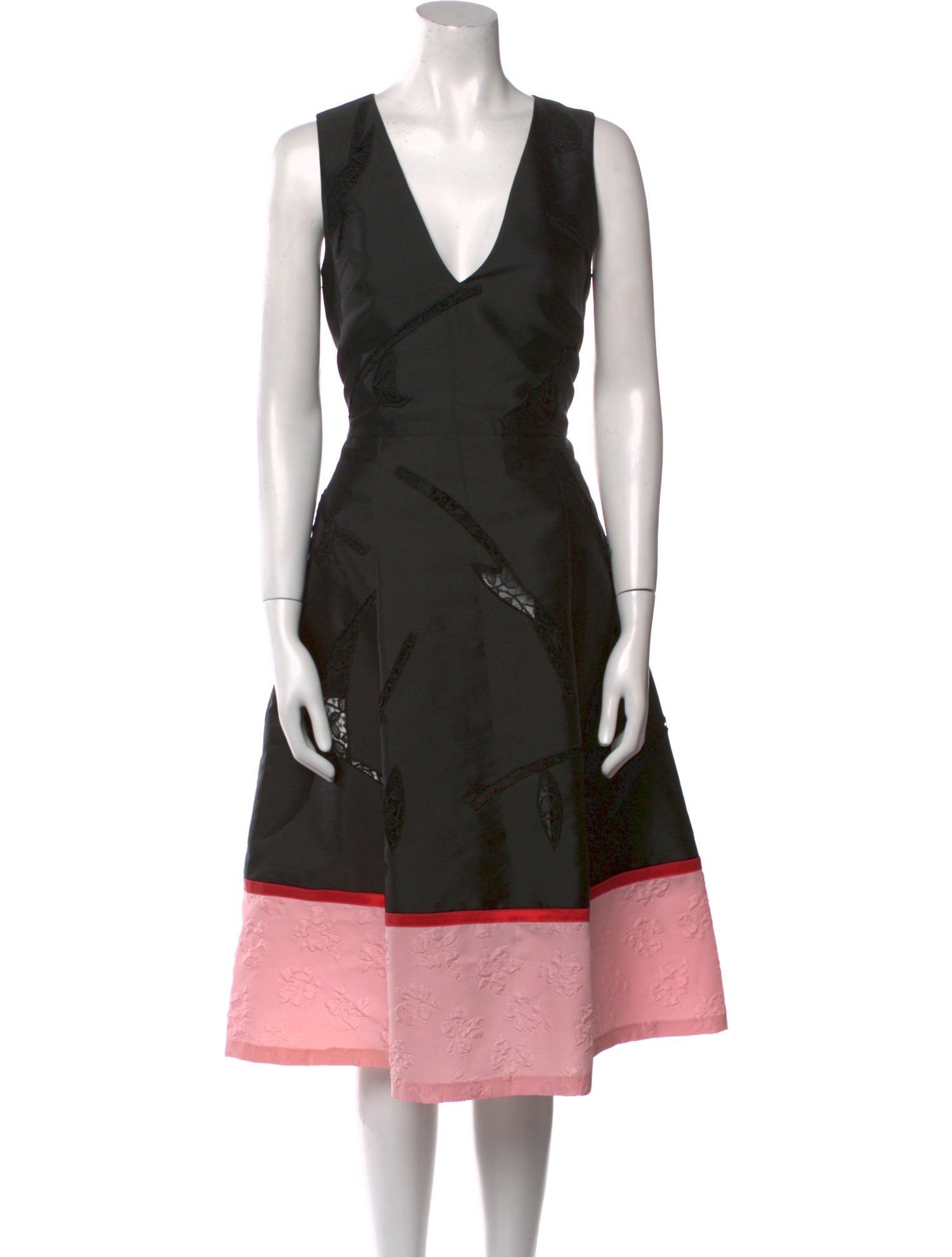 Sachin + Babi Noir V-Neck Midi Length Dress