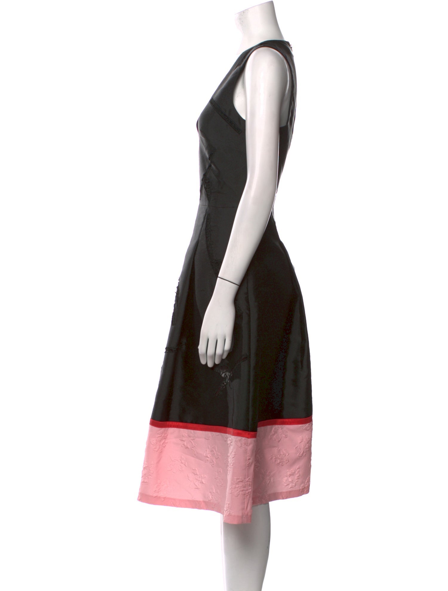 Sachin + Babi Noir V-Neck Midi Length Dress