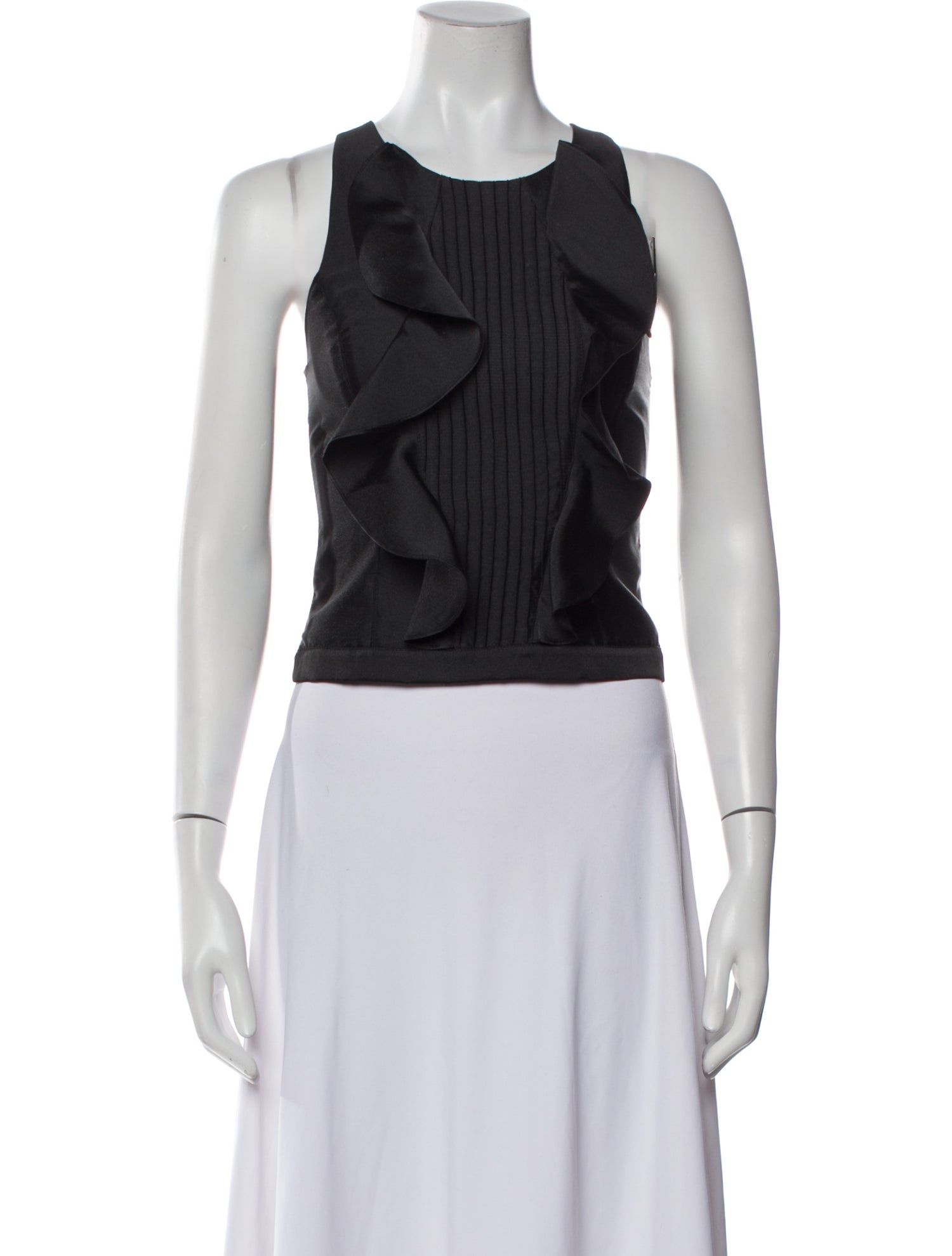 Sachin + Babi Noir Crew Neck Sleeveless Crop Top