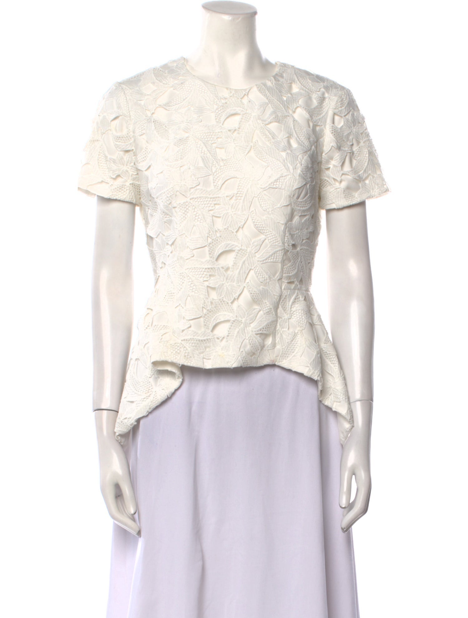 Sachin + Babi Noir Crew Neck Short Sleeve Blouse