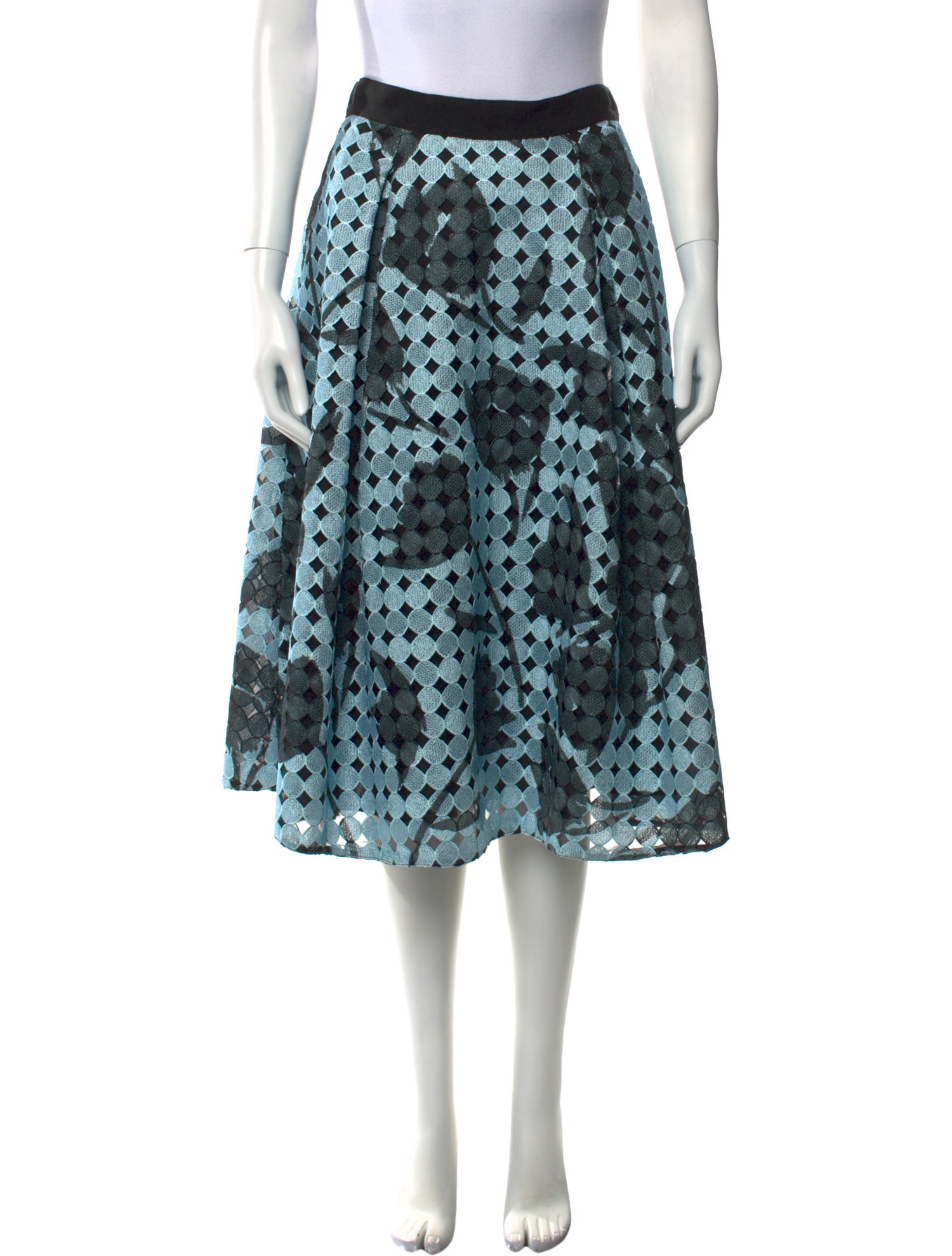 Sachin + Babi Noir Printed Midi Length Skirt